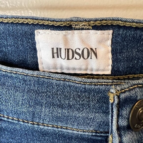 Hudson Blair Medium Wash High Rise Skinny Ankle Jeans, Size 32 - Picture 6 of 12